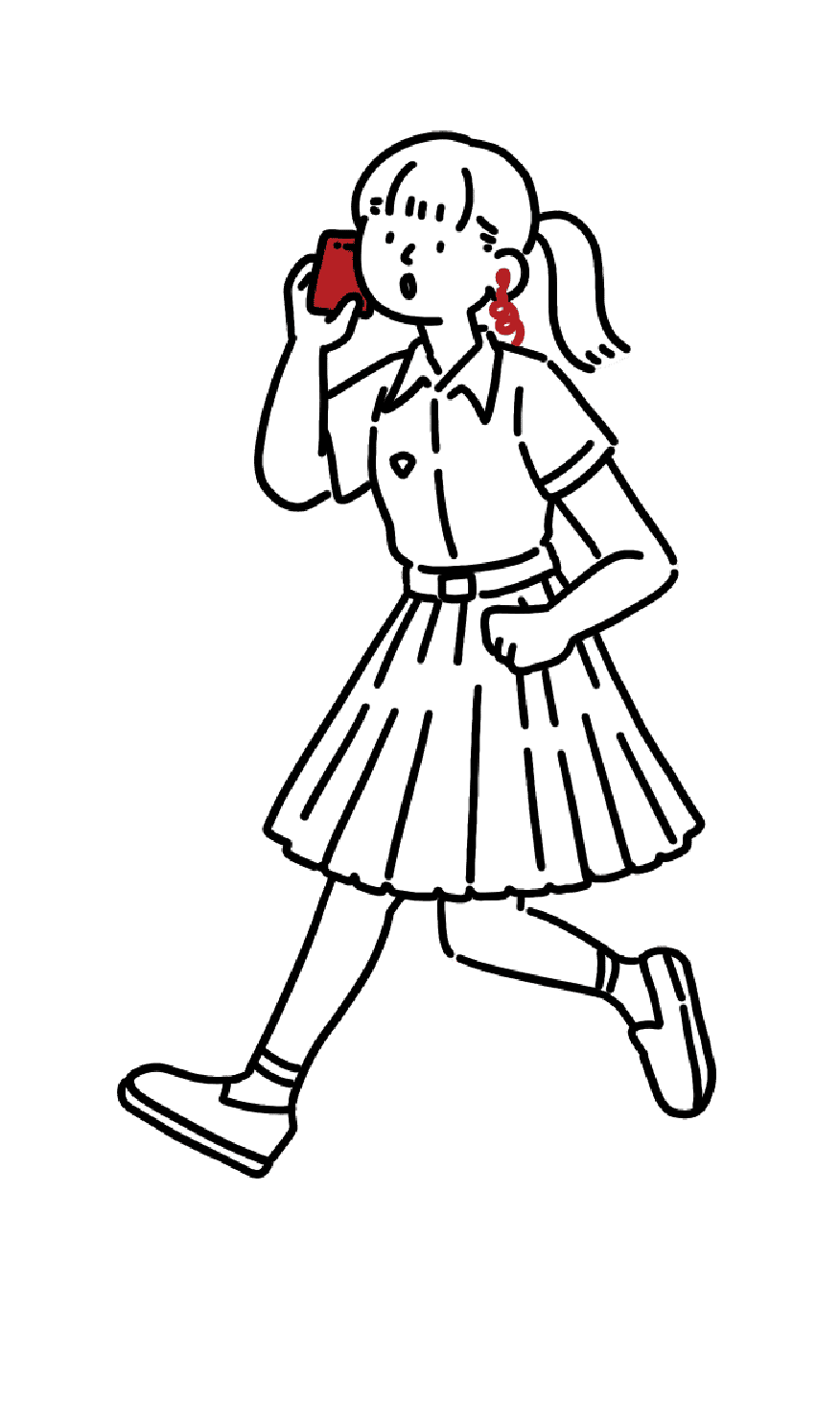 girl calling